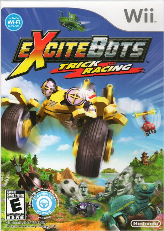Excitebots: Trick Racing box art for Wii